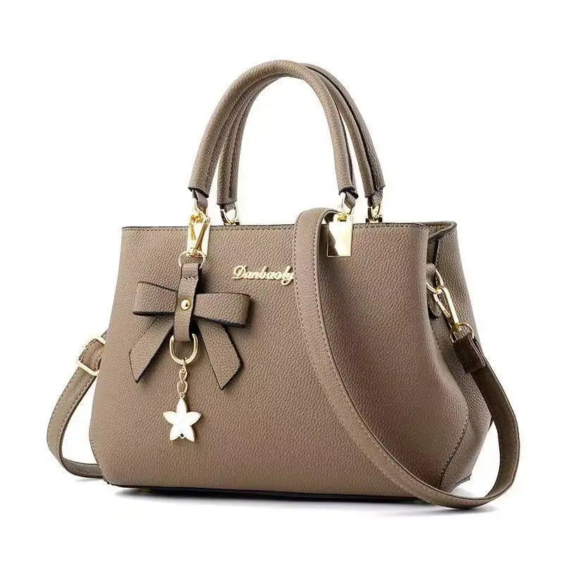 New Korean version trendy autumn and winter bow women's bag portable shoulder bag messenger bag killer bag mother bag large capa