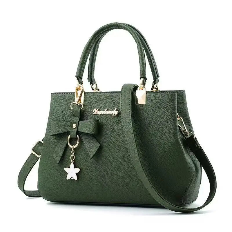 New Korean version trendy autumn and winter bow women's bag portable shoulder bag messenger bag killer bag mother bag large capa